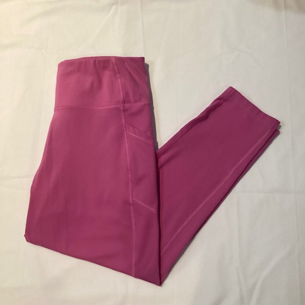Calvin Klein Perormance Capri Leggings Large 28"Waist X 22"Inseam Pink